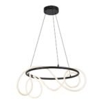 Pendul MONTEMA metal, plastic, negru, alb, LED, 4000K, 54W, 4480lm RABALUX - 72191