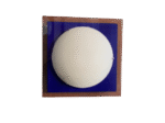 Plafoniera  NU 9-350/35 BLAU R7S 118mm 1x100W Cadru Foaie Sticla Patrat Albastru si Abajur Sticla Rotund Alb ORION - imagine 2