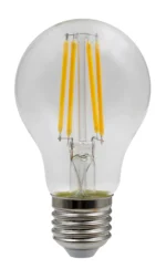 Bec LED, argintiu, sticla transparenta, E27 AGL, Ø 60, V: 106, E27 LED 4W 230V, 470lm, 2700K