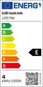 Bec LED, argintiu, sticla transparenta, E27 AGL, Ø 60, V: 106, E27 LED 4W 230V, 470lm, 2700K - imagine 2