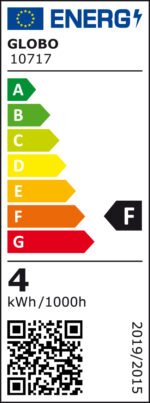 Bec LED, plastic alb, sticla transparenta, Mini, Ø25, V:61, 1xGU10 LED 4W 230V, 400lm, 3000K. - imagine 2