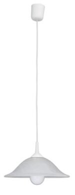 Pendul Alabastro, plastic, abajur alabastru alb, E27 x1 MAX 60W, Ø310MM - imagine 3
