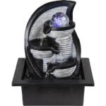 Lampa decorativa Fântână gri, 4xRGB LED 0,13W 230V, 210x175x255mm, Globo - imagine 3