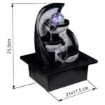 Lampa decorativa Fântână gri, 4xRGB LED 0,13W 230V, 210x175x255mm, Globo - imagine 4