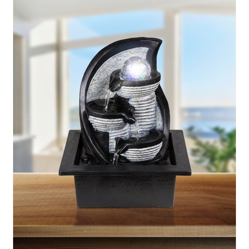 albert-93022-g20650-4 Lampa decorativa Fântână gri, 4xRGB LED 0,13W 230V, 210x175x255mm, Globo - imagine 1