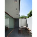 Aplica de exterior,aluminiu antracit , sticlă transparentă, IP44, D: 107, H: 94, excl. 1xGX53 11W 230V