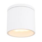 Aplica de exterior, aluminiu alb, sticlă transparentă, IP44, D: 108, H: 96, excl 1xGX53 7W 230V