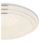 Plafoniera metal alb,acril alb, reglabil, culorile se pot fixa, functie cu memorie, telecomanda, baterie inclusa 2x AAA, ø: 400mm, H: 95mm, inclusiv LED 18W 230V, sursa 186-1860lm, iesire 130-1300lm, CCT 2700-6500K - imagine 5