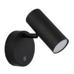 Aplica Spot plastic negru mat, plastic opal, touch on/off, touch dimmer, excl. adaptor, USB-A 2.0/USB-C, mobil, se aprinde în timpul încărcării, cu magnet pentru montare ușoară pe perete, 100x125x150mm, incl. LED 0.4W 230V, sursă 60lm, ieșire 29lm, 3100K - imagine 3