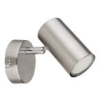 Spotlight nichel metalic mat, crom, nichel metalic mat, LxA: 80x100mm, AL: 120mm, excl. 1x GU10 25W 230V - imagine 3