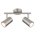 Plafoniera Spotlight metal nichel mat, crom, metal nichel mat, LxLxA: 250x100x135mm, fără 2x GU10 25W 230V - imagine 4