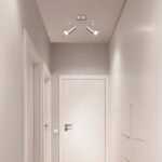 Plafoniera Spotlight metal nichel mat, crom, metal nichel mat, LxLxA: 250x100x135mm, fără 2x GU10 25W 230V