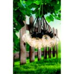 Sir de lumini LED plastic negru,transparent, distanță între LED-uri 50cm, cablu de alimentare de 3m, IP44, LxLxH: 7500x80x140, incl. 10xLED 0,27 W 31V, sursă 40lm, ieșire 40lm, 2700K