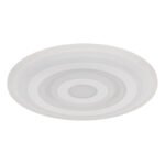 Plafonieră metal alb mat, acrilic opal, 2 inele 2700K și 2 inele 6500K (nu se poate comuta), ø: 400mm, H: 50mm, incl. LED 20W 230V, sursă 2400lm, ieșire 1800lm - imagine 3