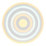Plafonieră metal alb mat, acrilic opal, 2 inele 2700K și 2 inele 6500K (nu se poate comuta), ø: 400mm, H: 50mm, incl. LED 20W 230V, sursă 2400lm, ieșire 1800lm - imagine 4