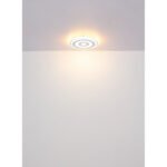 Plafonieră metal alb mat, acrilic opal, 2 inele 2700K și 2 inele 6500K (nu se poate comuta), ø: 400mm, H: 50mm, incl. LED 20W 230V, sursă 2400lm, ieșire 1800lm - imagine 5