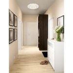 Plafonieră metal alb mat, acrilic opal, 2 inele 2700K și 2 inele 6500K (nu se poate comuta), ø: 400mm, H: 50mm, incl. LED 20W 230V, sursă 2400lm, ieșire 1800lm