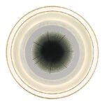 Plafonieră din metal alb mat, cristale acrilice transparente, oglindă cu efect 3D, acrilic transparent, mai multe niveluri prin comutator de perete, funcție de memorie, telecom., ø 480mm, LED 48W 230V, sursă 265-6000lm, ieșire 220-2640lm, 2700-6000K - imagine 4