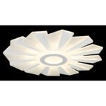 Plafonieră metal alb mat, opal acrilic, dimmabilă, mai multe niveluri prin comutator de perete, funcție de memorie, lumină de noapte, temporizator, telecomandă, ø: 500mm, H:75mm, incl. LED 58W 230V, sursă 720-7250lm, ieșire 320-3190lm, CCT 2700-6000K - imagine 3