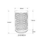 Lampă de masă plastic alb mat, metal șampanie, touch on/off, comutator în trepte, schimbător de culori RGB, excl. adaptor, USB-C /USB-C, se aprinde și în timpul încărcării, ø 80mm, H: 140mm, incl. LED 1W 230V, sursă 40lm, ieșire 15lm, colorat + 6000K - imagine 6