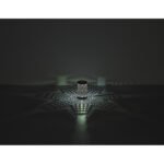 Lampă de masă plastic alb mat, metal gri ștanțe decorative, touch on/off, comutator în trepte, schimbător de culori RGB, excl. adaptor, incl. USB-C/USB-C, se aprinde și în timpul încărcării, ø 80mm, H:140mm, incl. LED 1W 230V, sursă 40lm, ieșire 15lm - imagine 5
