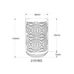 Lampă de masă plastic alb mat, metal gri ștanțe decorative, touch on/off, comutator în trepte, schimbător de culori RGB, excl. adaptor, incl. USB-C/USB-C, se aprinde și în timpul încărcării, ø 80mm, H:140mm, incl. LED 1W 230V, sursă 40lm, ieșire 15lm - imagine 6