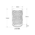 Lampă de masă metal auriu ștanțe decorative, touch on/off, comutator în trepte, schimbător de culori RGB, excl. adaptor, USB-C /USB-C, se aprinde și în timpul încărcării, ø 80mm, H: 140mm, incl. LED 1W 230V, sursă 40lm, ieșire 15lm, color + 6000K - imagine 6