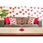 Lampă de masă metal roșu mat, aluminiu roșu mat, silicon opal, cablu PVC negru, comutator basculant pe cablu, 1, LxLxA: 160x100x235mm, lungime cablu 1500mm, incl. LED 6W 230V, sursă 450lm, ieșire 250lm, 3000K
