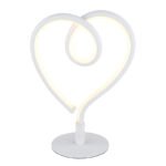 Lampă de masă metal alb mat, aluminiu alb mat, silicon opal, cablu PVC alb, comutator basculant pe cablu, 1, LxLxA: 160x100x235mm, lungime cablu 1500mm, incl. LED 6W 230V, sursă 450lm, ieșire 250lm, 3000K - imagine 4