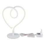 Lampă de masă metal alb mat, aluminiu alb mat, silicon opal, cablu PVC alb, comutator basculant pe cablu, 1, LxLxA: 160x100x235mm, lungime cablu 1500mm, incl. LED 6W 230V, sursă 450lm, ieșire 250lm, 3000K - imagine 5