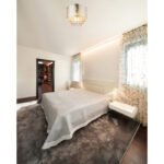 Plafoniera nichel satin, plastic, textil argintiu, finisaj acril satinat cristale acrilice clare, D: 400, H: 380, excl. 1xE27 60W 230V - imagine 2