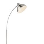 Lampadar , nichel mat, crom, alb, cablu 1,8 m, comutator, LxWxH: 500x230x1550, excl 1xE27 40W 230V - imagine 3