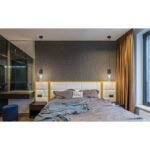 Suspensie metal negru mat, sticlă fumuriu, metal negru mat, cablu textil negru, ø: 100mm, H: 1525mm, excl. 1x E27 25W 230V