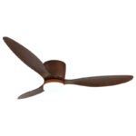Ventilator de tavan, imitație de lemn/metal/plastic, reglabil, viteze multiple prin întrerupător de perete, memorie, temporizator, telecomandă, 2 direcții de rotație, ø: 1315 mm, în. 226 mm, LED 20W 230V, sursă 2460 lm, putere 1450 lm, CCT 2700-6500K - imagine 4