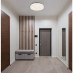 Plafonieră alb metalic, plastic opal strălucitor, inel cromat, ø: 380mm, H: 65mm, incl. LED 24W 230V, sursă 2500lm, ieșire 1400lm, 4000K - imagine 2