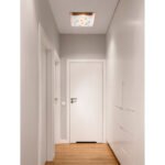 Plafoniera , ruginiu, sticlă mata, cristale K5 șampanie, LxWxH: 335x335x85,  2xE27 Illu 40W 230V. - imagine 2