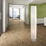 Lampadar crom,textil alb plisat, comutator, cablu 1,8 m, LxWxH: 140x140x1190, excl 2xE27 40W 230V - imagine 2