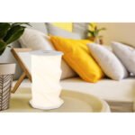 Lampă de masă plastic alb mat, hârtie albă, touch on/off, dimmer tactil reglabil continu, excl. adaptor, incl. USB-A 2.0/USB-C, ø: 130mm, H: 210mm,  înălțime când este pliată: 1.8 cm, incl. LED 1W 230V, sursă 168lm, ieșire 81lm, CCT 3500/4800/2600K - imagine 3