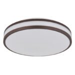 Plafonieră metal alb, plastic de culoarea cafelei, plastic alb, reglabil, schimbător de culori RGB, culori RGB fixabile, funcție de memorie, telecomandă, ø: 340mm, H: 70mm, incl. LED 18W+RGB LED 5W 230V, sursă 100-1900lm, 50-950lm, CCT 2700-6000K - imagine 3