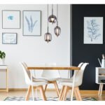 Suspensie, metal negru, sticlă fumurie, 3 abajoare cu diferite forme, D: 460, H: 1200, excl. 3xE14 40W 230V - imagine 2