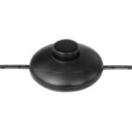 Lampadar, metal negru, sticlă fumurie, întrerupător, D: 300, H: 1600, excl.1xE27 60W 230V - imagine 5
