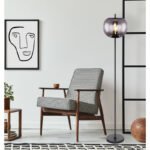 Lampadar Blacky, Negru, E27 1x60W, Ø300mm, Globo