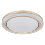 Plafonieră metal alb, plastic cristale, reglabil, mai multe niveluri prin intermediul comutatorului de perete, efect curcubeu RGB, funcție de memorie, lumină de noapte, telecomandă, ø:505mm I:75mm, LED 20W+RGB 5W 230V, ieșire 65-1100lm, CCT2700-6500K - imagine 3