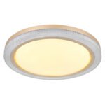 Plafonieră metal alb, plastic cristale, reglabil, mai multe niveluri prin intermediul comutatorului de perete, efect curcubeu RGB, funcție de memorie, lumină de noapte, telecomandă, ø:505mm I:75mm, LED 20W+RGB 5W 230V, ieșire 65-1100lm, CCT2700-6500K - imagine 5