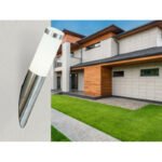 Aplica de exterior, otel inoxidabil, plastic alb, IP44, D: 76, H: 400, AL: 170, excl 1xE27 60W 230V - imagine 2