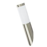 Aplica de exterior, otel inoxidabil, plastic alb, IP44, D: 76, H: 400, AL: 170, excl 1xE27 60W 230V - imagine 3