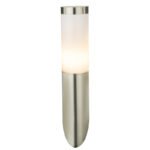 Aplica de exterior, otel inoxidabil, plastic alb, IP44, D: 76, H: 400, AL: 170, excl 1xE27 60W 230V - imagine 4