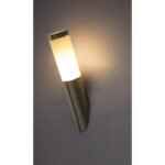 Aplica de exterior, otel inoxidabil, plastic alb, IP44, D: 76, H: 400, AL: 170, excl 1xE27 60W 230V - imagine 5