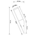 Aplică Exterior Boston, Antracit, Senzor, Oblica E27 1x60W, Ø76mm, IP44, Globo - imagine 6