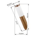 Aplica de exterior ,optic lemn ,din oțel inoxidabil, plastic alb, IP44, senzor: 90 °, autonomie: 2-8m, D: 76, H: 405, AL: 165,excl 1xE27 30W 230V - imagine 5
